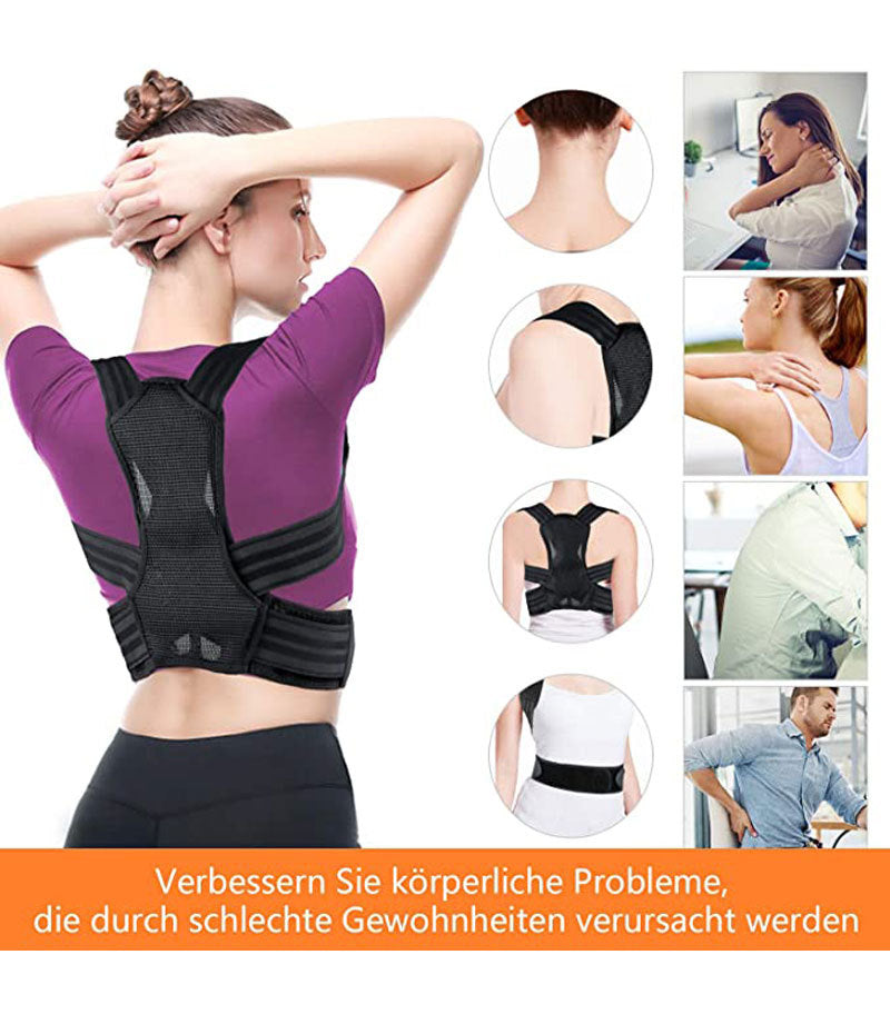 Department Posture Correction Belt Breathable High And Low Shoulder Anti-Hunchback Correction Belt Children Adult Sitting Posture Corrector
