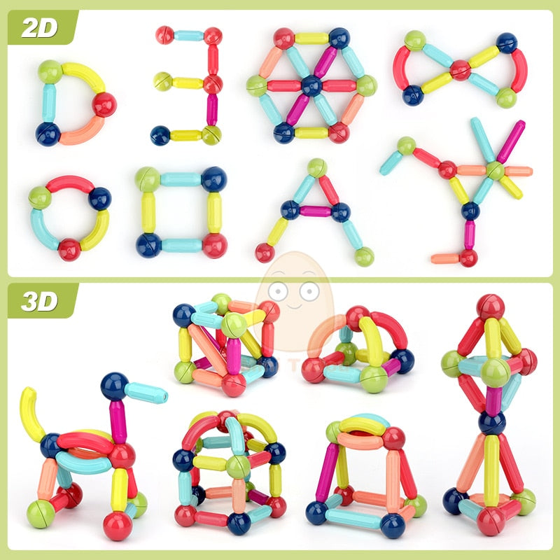 Jeu de construction magnétique pour enfants