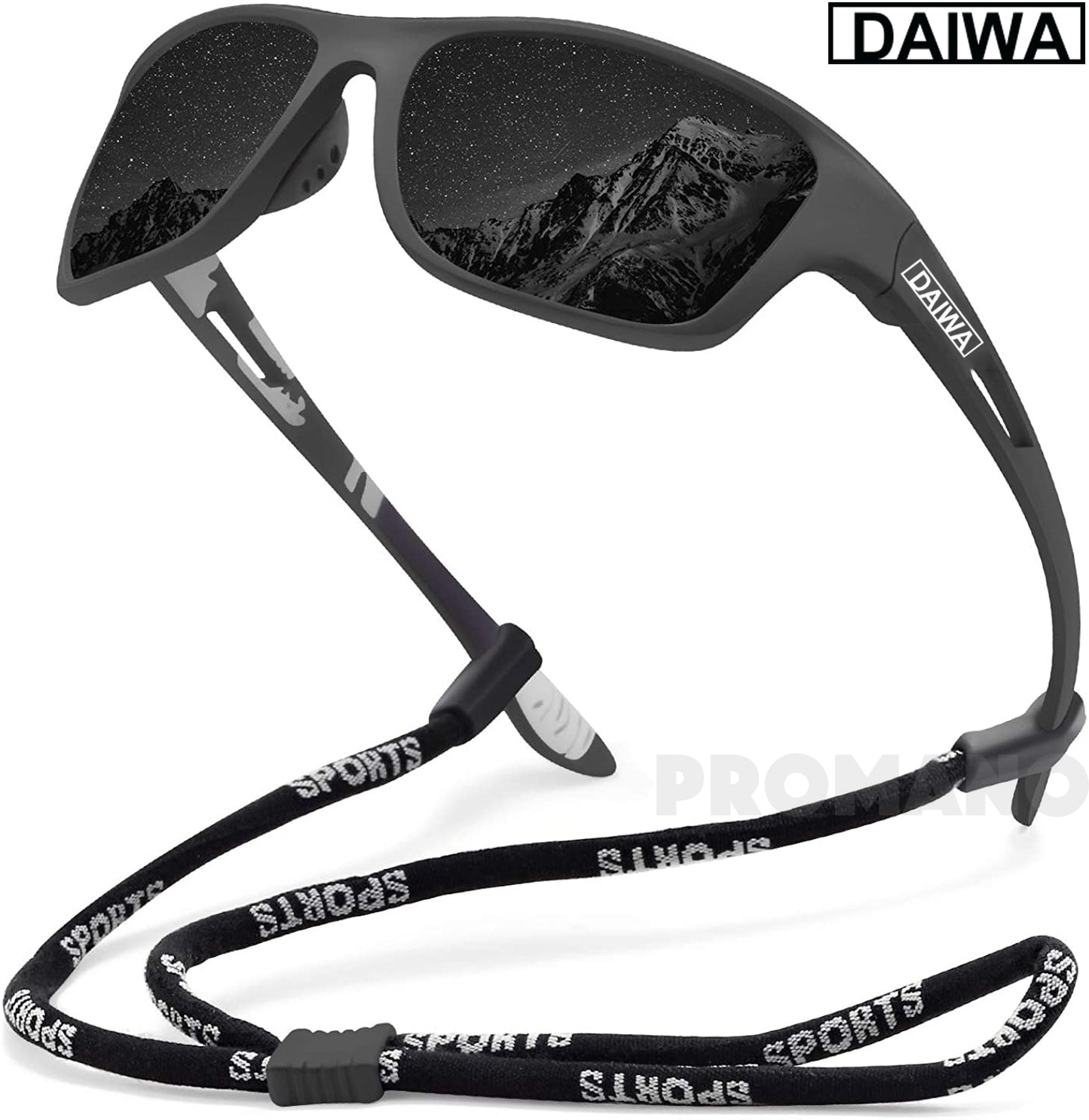 Dalwa Lunettes de Soleil Polarisées UV400 pour Homme, Verres classiques pour Conduite et Randonnée