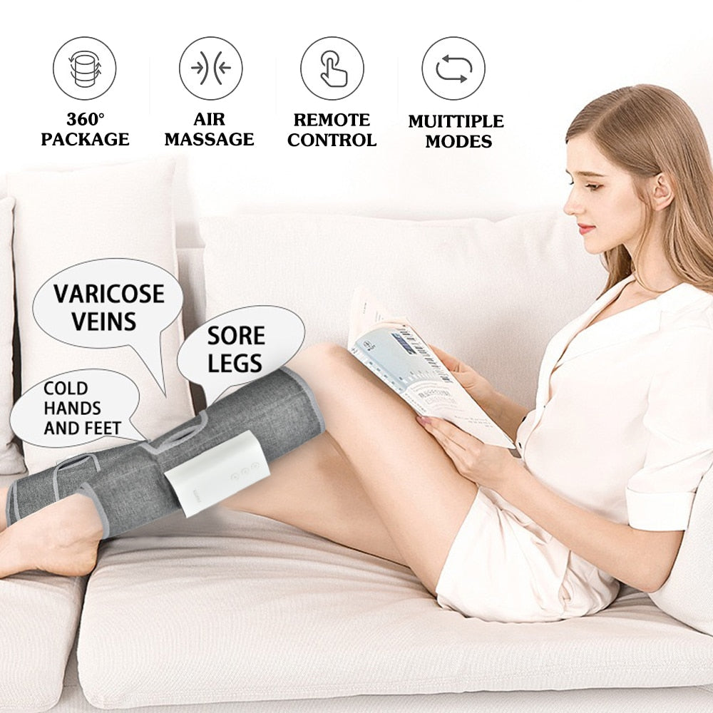 Masseur électrique pour jambes sans fil  rechargeable
