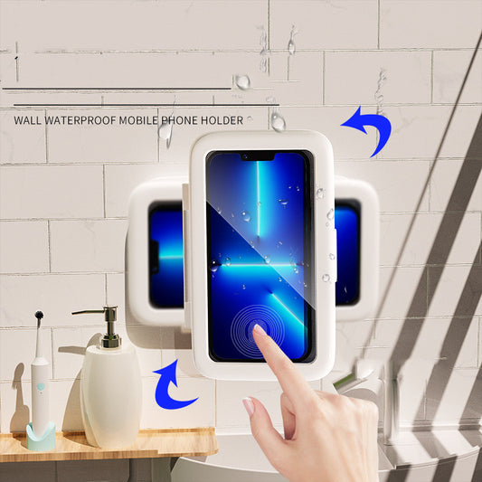 Boîte téléphone étanche salle de bain  coque de téléphone joint Protection écran tactile support pour téléphone portable pour cuisine mains libres